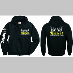 Skinhead - Pride, Strength, Family  hrubá mikina na zips s kapucou stiahnuteľnou šnúrkami